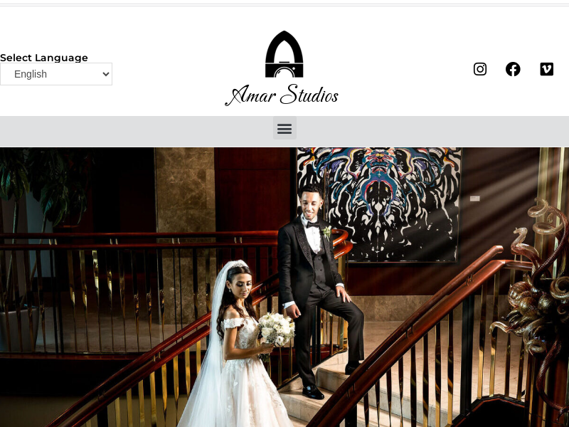 Amar Studios Ottawa Wedding Photographer - Videographer website screenshot