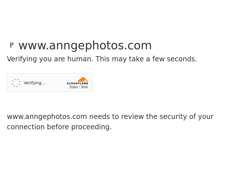 Ann Ge Photography website screenshot