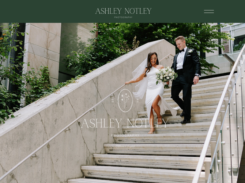 Ashley Notley Photography website screenshot