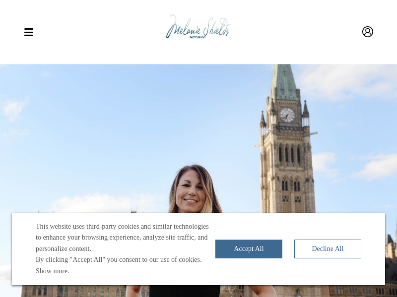 Business Headshots Ottawa website screenshot