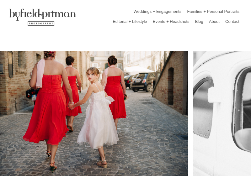 byfield-pitman photography website screenshot