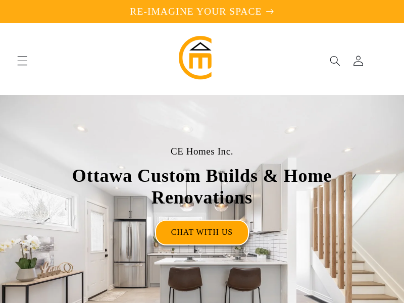 CE Homes website screenshot