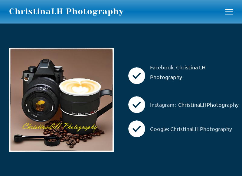 ChristinaLH Photography website screenshot