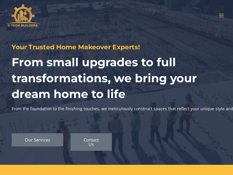 C Tech Builders website screenshot