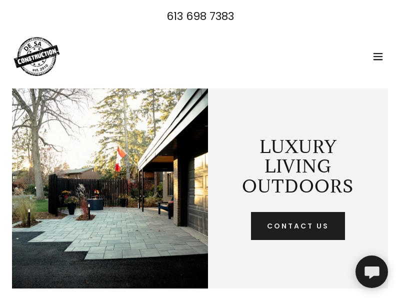 DeSa Construction Group website screenshot