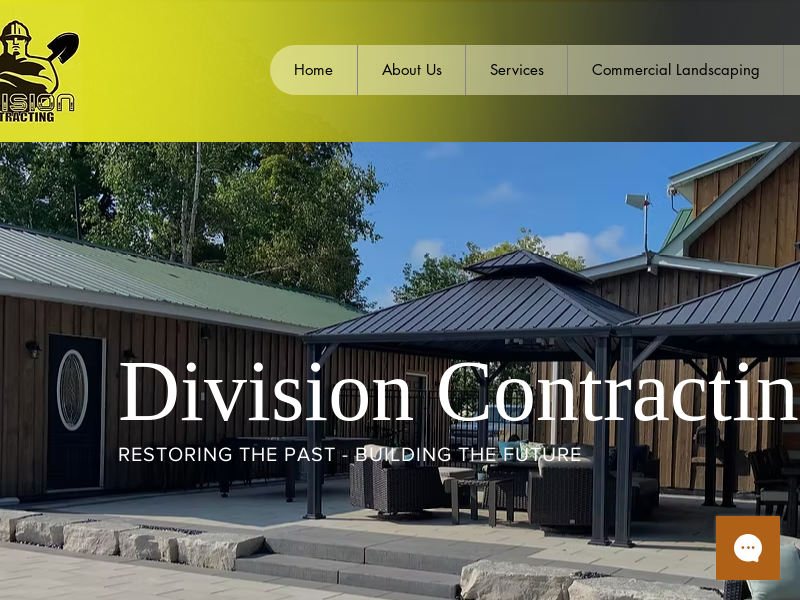 Division Contracting website screenshot