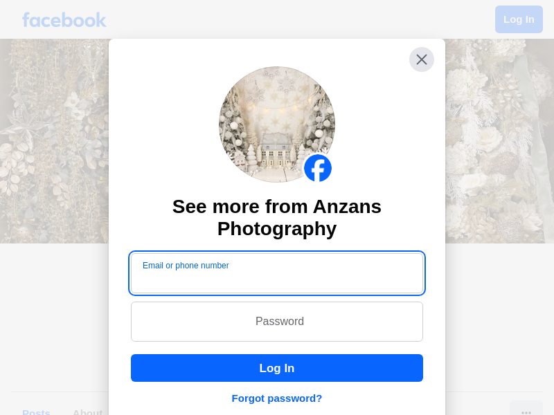 Anzans Photography website screenshot