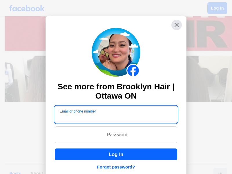 BROOKLYN HAIR website screenshot