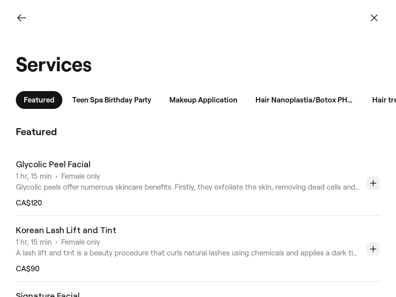 FV Beauty website screenshot