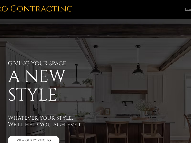 Gabro Contracting website screenshot
