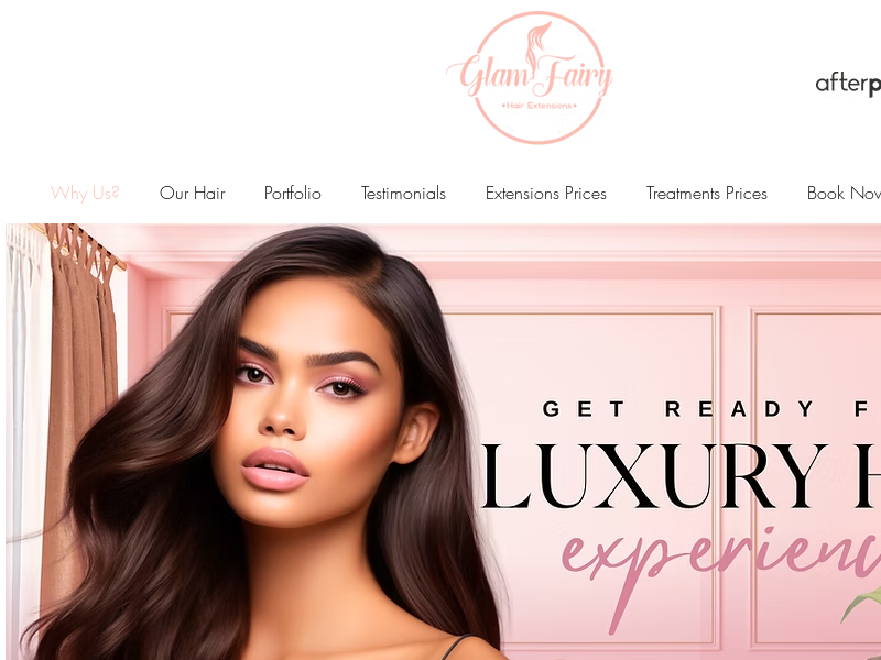 Glam Fairy Hair Extensions Ottawa | Hair Botox | Nanoplastia Treatments website screenshot