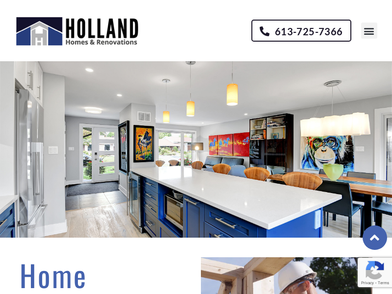 Holland Homes & Renovations website screenshot