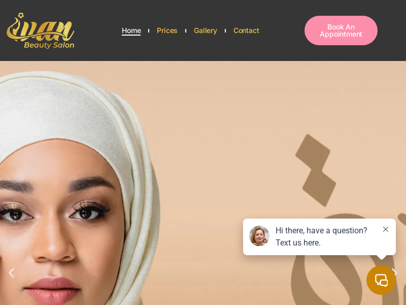 Ivan Beauty Salon website screenshot