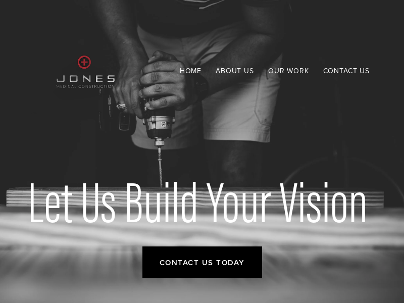 Jones Bros Construction Inc website screenshot