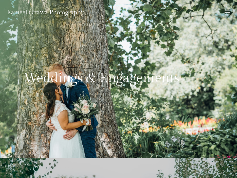 Kameel Photography website screenshot