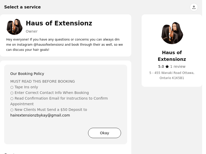 Haus of Extensionz website screenshot