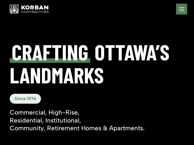 Korban Ltd website screenshot