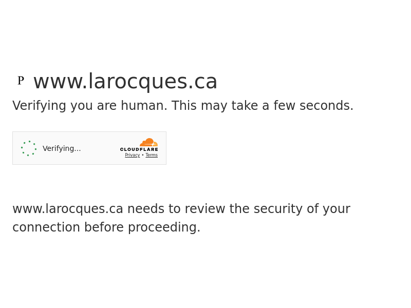 Larocque Photography website screenshot