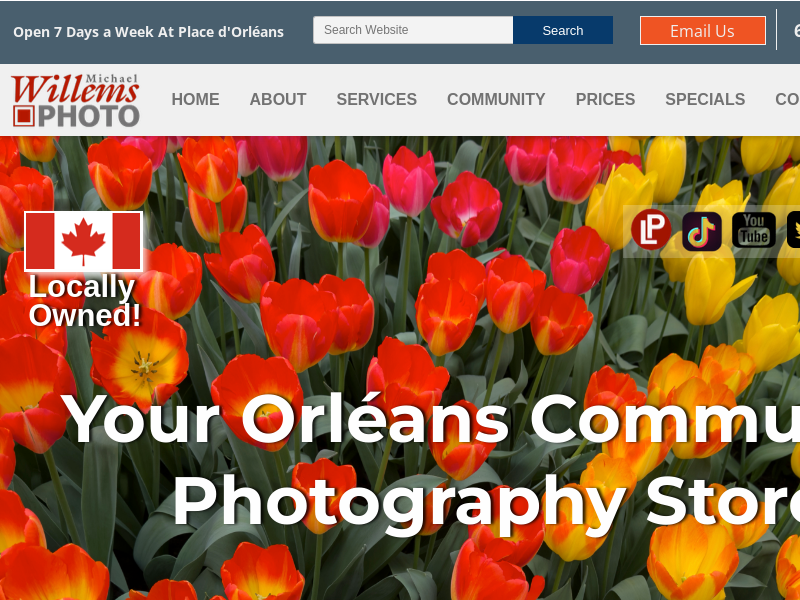 Michael Willems Photo website screenshot