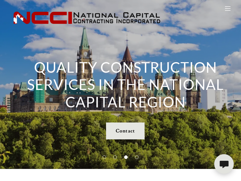 National Capital Contracting Incorporated website screenshot