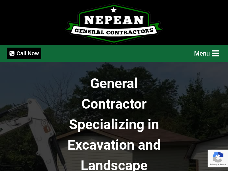 Nepean General Contractors website screenshot