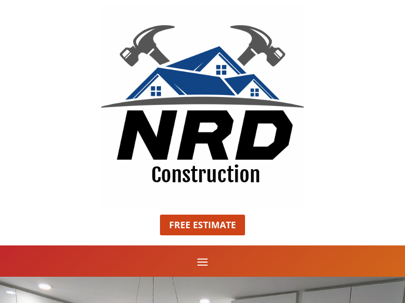 NRD Construction website screenshot
