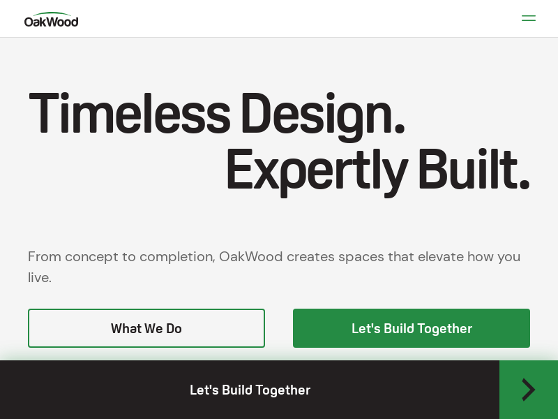 Designers & Builders website screenshot
