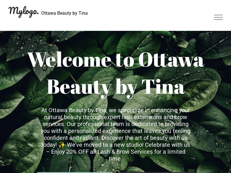 Ottawa Beauty by Tina website screenshot