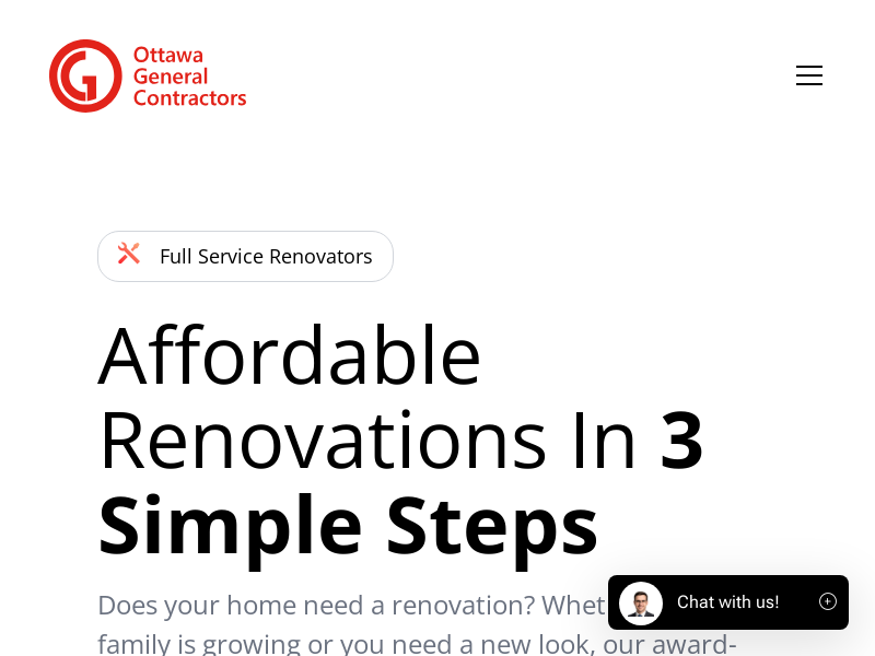 Ottawa General Contractors website screenshot
