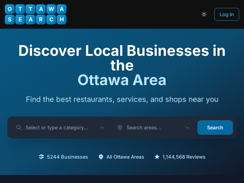 Ottawa Search website screenshot