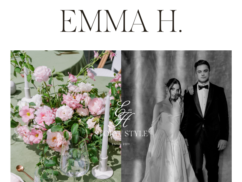 Photography by Emma website screenshot