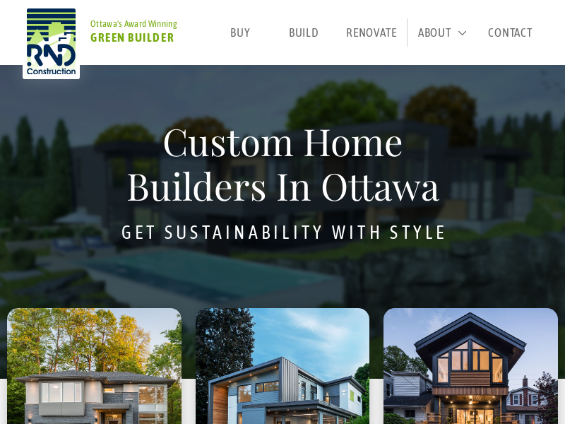 RND Construction Ltd website screenshot