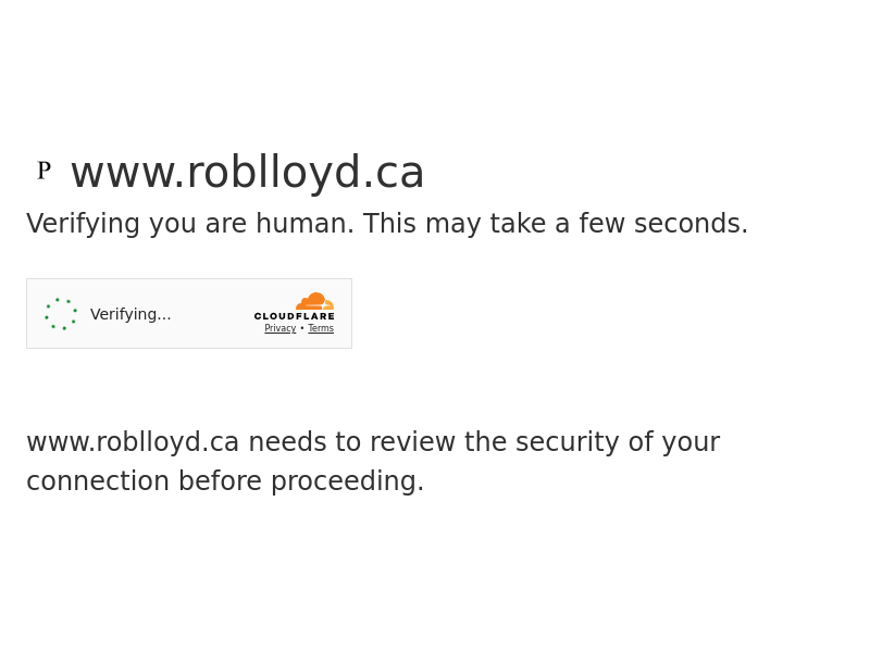 Rob Lloyd Photography website screenshot