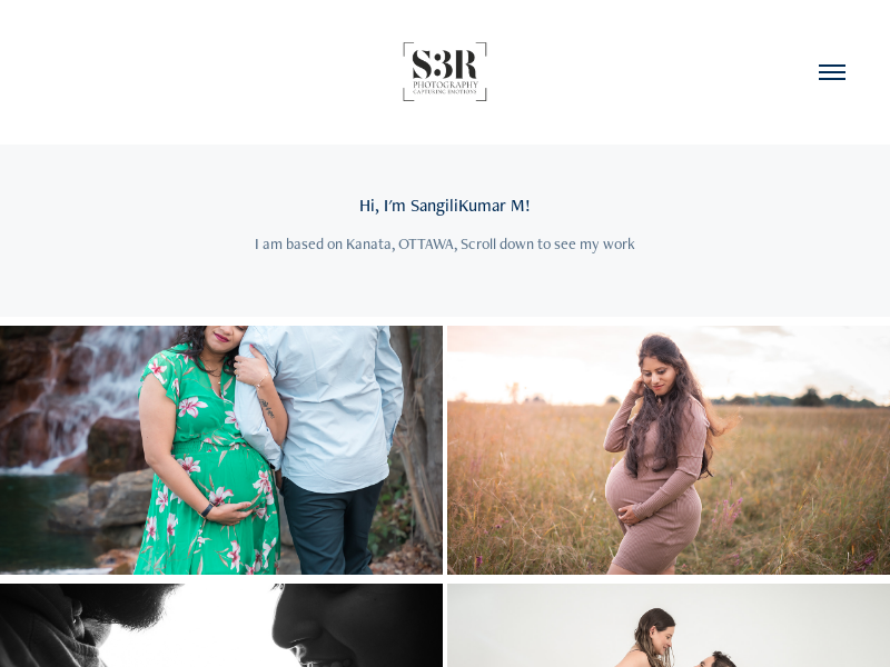 S3R Photography website screenshot