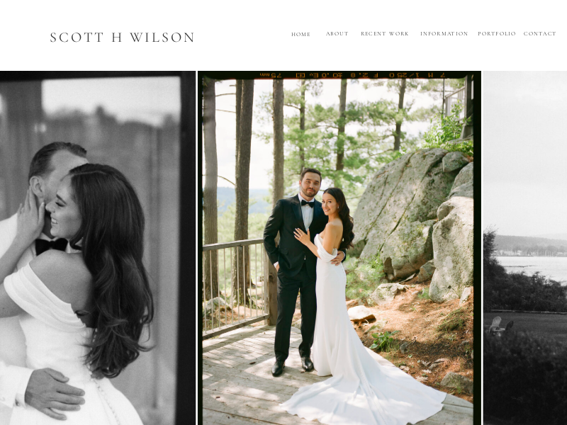 Scott H Wilson Photography website screenshot