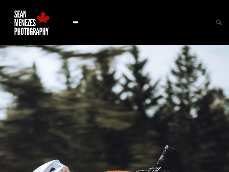 Sean Menezes Photography website screenshot