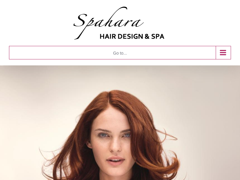 Spahara website screenshot