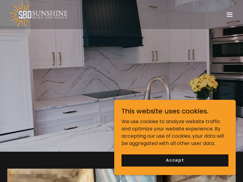 Sunshine Build and Design website screenshot