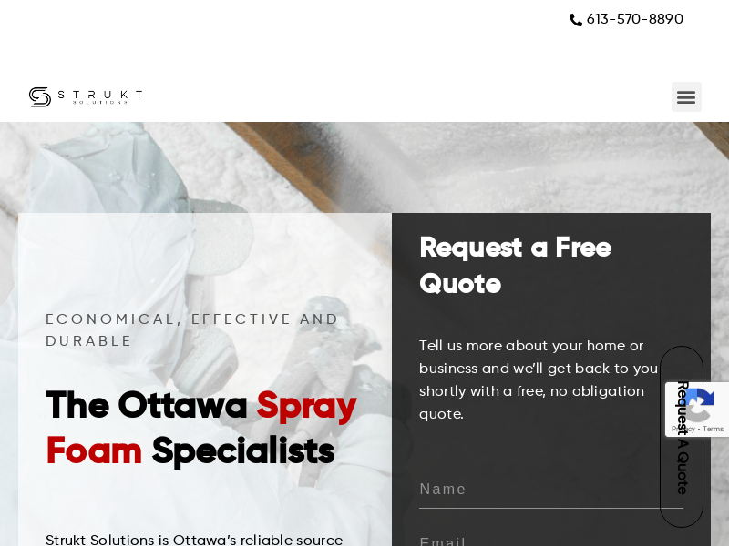 Strukt Solutions website screenshot