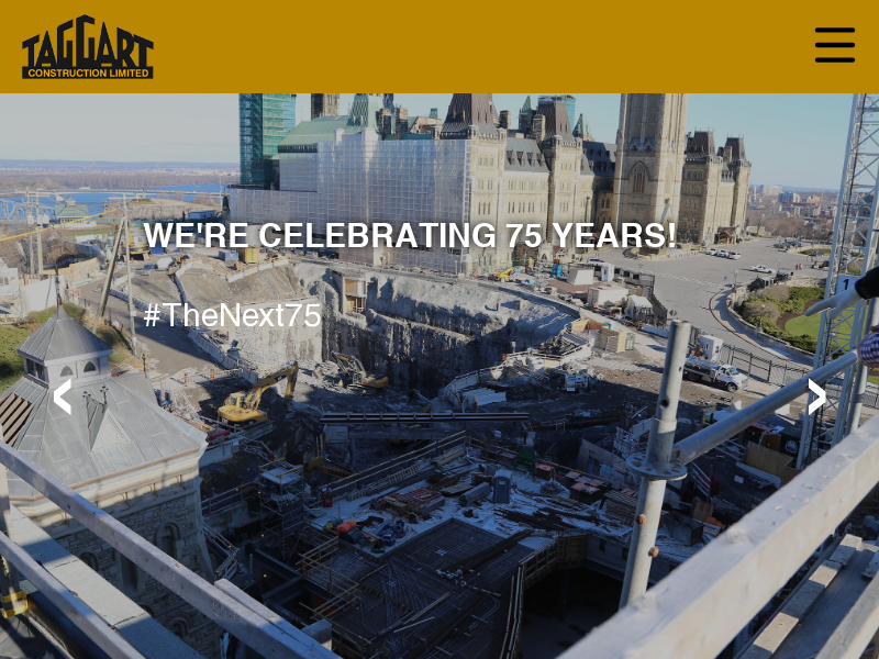 Taggart Construction Limited website screenshot