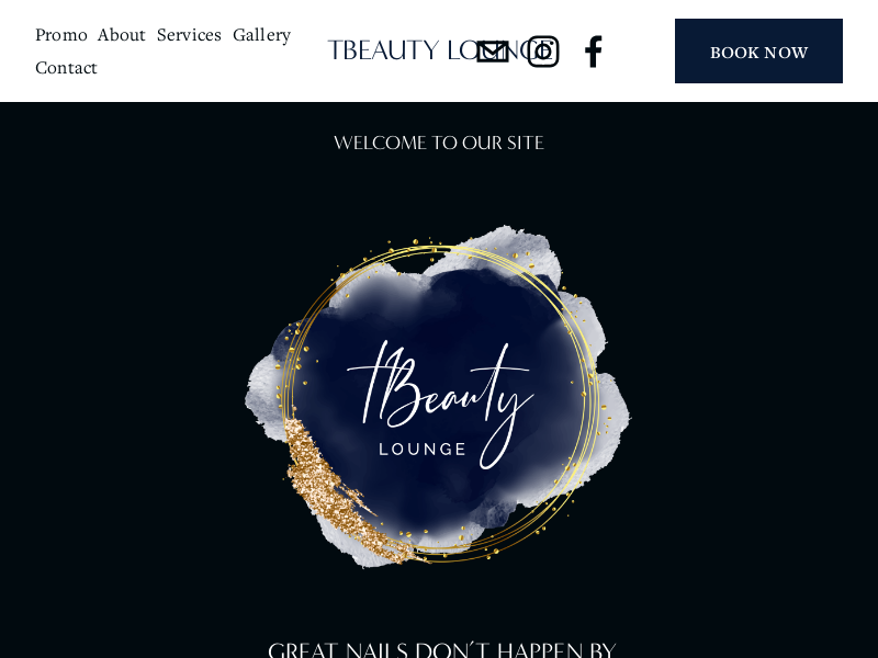 tBeauty Lounge website screenshot