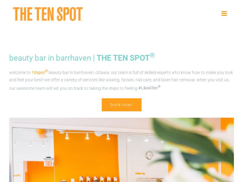 THE TEN SPOT website screenshot