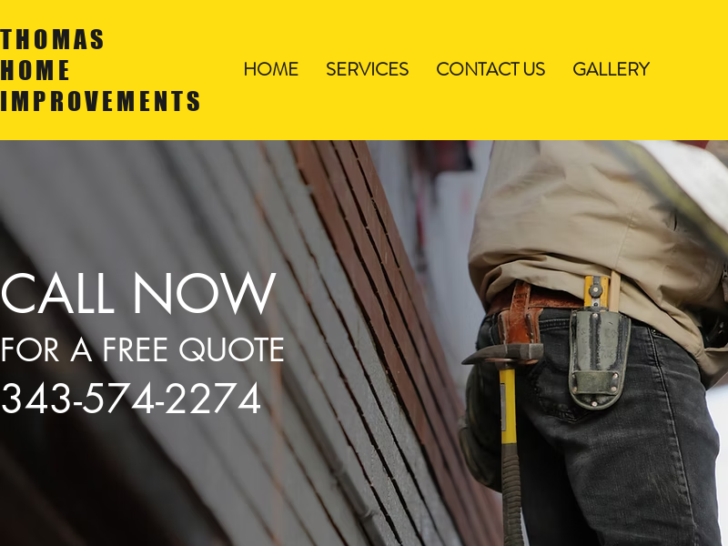 Thomas Home Improvements website screenshot