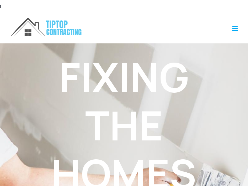 Tip Top Contracting website screenshot