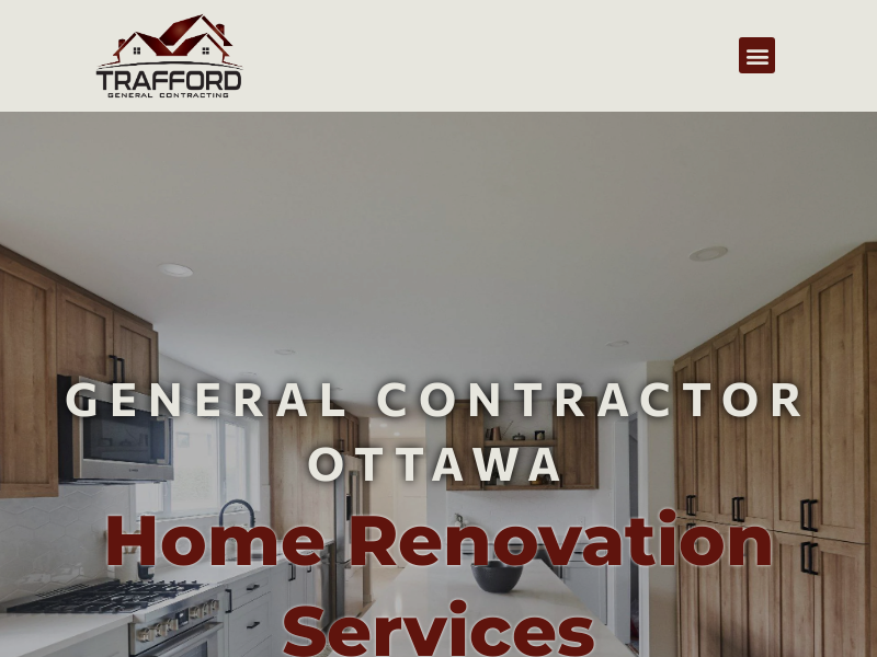 Trafford General Contracting website screenshot