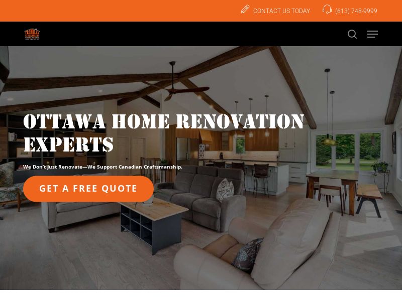 Tremblay Renovation Inc. Kitchen & Bath Centre website screenshot