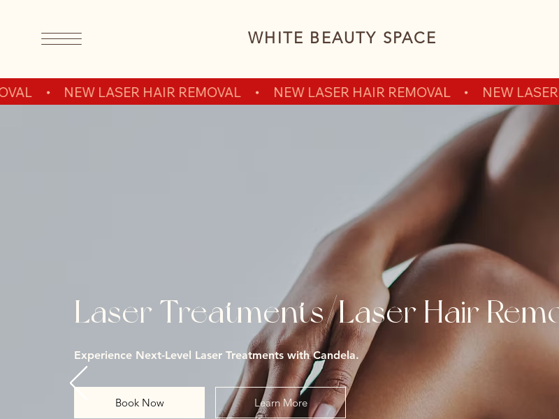 White Beauty Space website screenshot