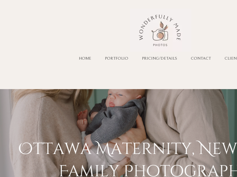 Wonderfully Made Photos website screenshot