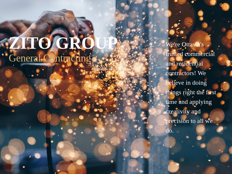 ZITO Group Inc. General Contracting website screenshot